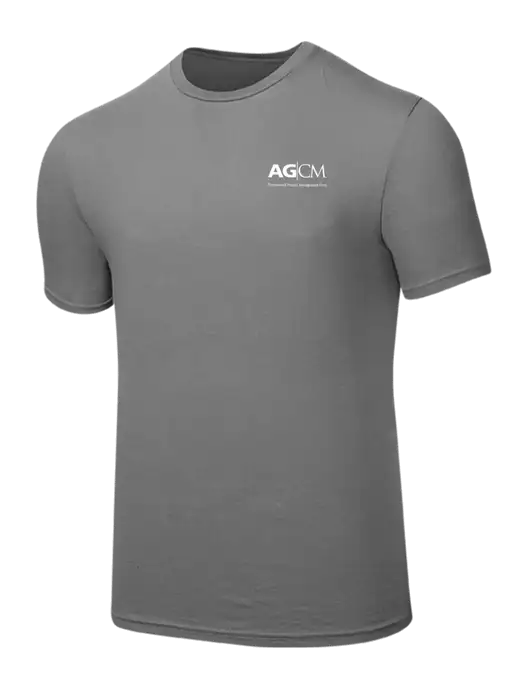 Seriously Soft Medium Grey T-Shirt w/AG|CM Logo