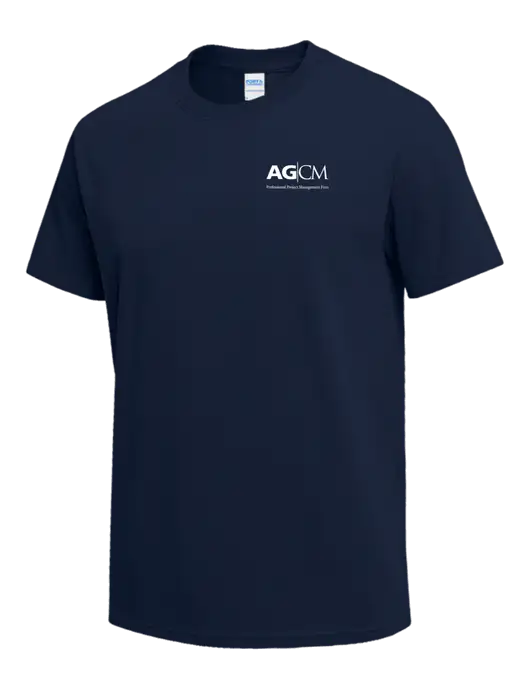 Navy Heavyweight 6.1 oz T-Shirt w/AG|CM Logo
