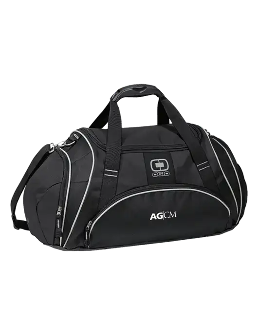 OGIO Black Crunch Duffel
 w/AG|CM Logo