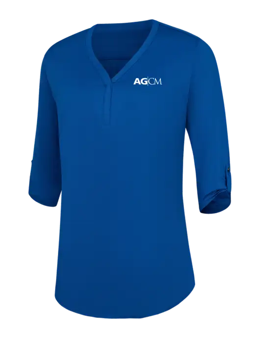 Womens Royal City Stretch 3/4-Sleeve Tunic w/AG|CM Logo