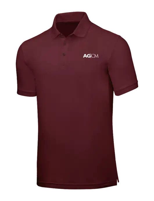 Maroon Core Classic Pique w/AG|CM Logo