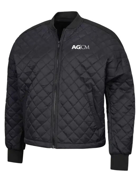 Mercer+Mettle Black Womens Boxy Quilted Jacket w/AG|CM Logo