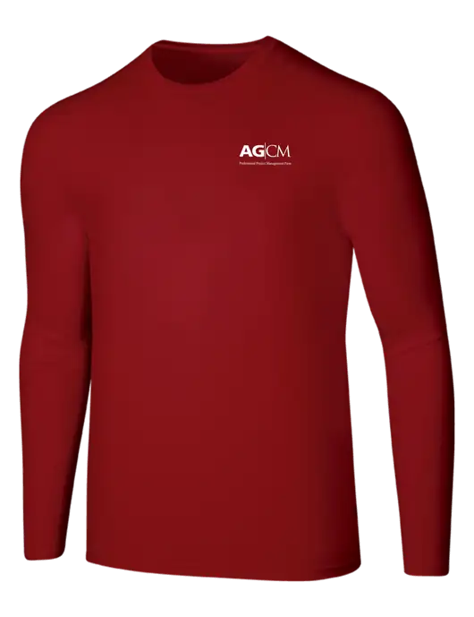 Seriously Soft Red Long Sleeve T-Shirt w/AG|CM Logo