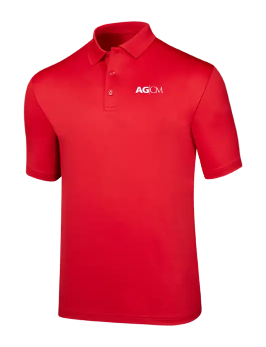 Callaway Opti-Dri Red Chev Polo w/AG|CM Logo