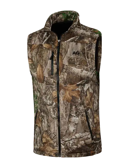 Russell Outdoors Realtree Edge Camo Atlas Soft Shell Vest w/AG|CM Logo