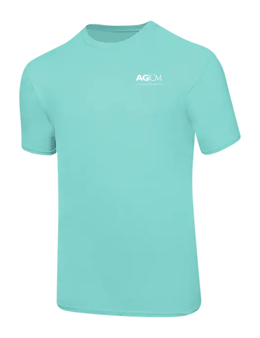 Ring Spun Seafoam 4.5 oz T-Shirt w/AG|CM Logo
