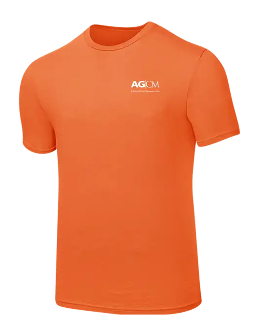 Seriously Soft Orange T-Shirt w/AG|CM Logo