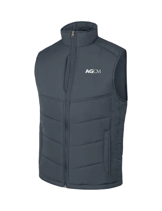 Dark Slate/Black Puffy Vest w/AG|CM Logo
