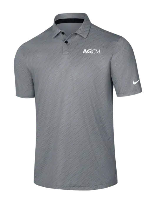 Nike Medium Grey Vapor Dash Polo w/AG|CM Logo