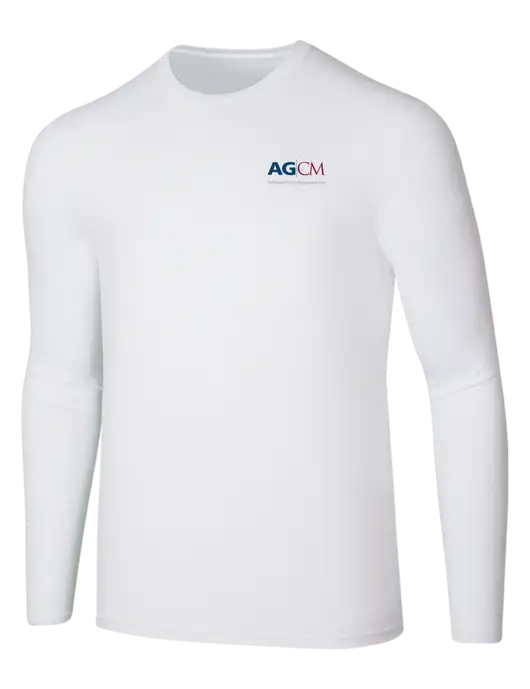 Seriously Soft White Long Sleeve T-Shirt w/AG|CM Logo