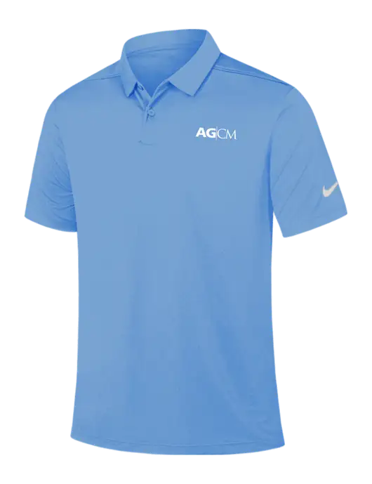 Nike Light Blue Dry Essential Solid Polo w/AG|CM Logo