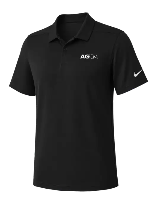 Nike Black Dry Essential Solid Polo w/AG|CM Logo