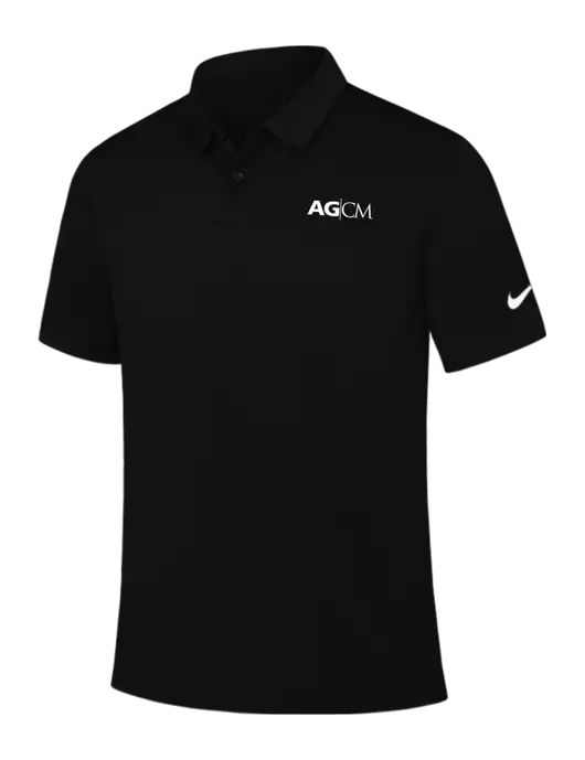 Nike Black Dry Essential Solid Polo w/AG|CM Logo