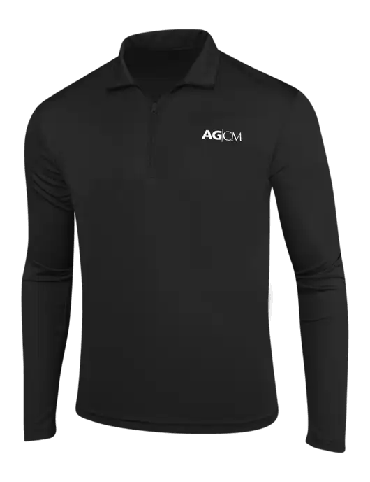 Black PosiCharge Competitor 1/4 Zip Pullover w/AG|CM Logo