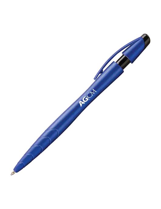 Awali Blue Metallic Pen - Black Ink w/AG|CM Logo