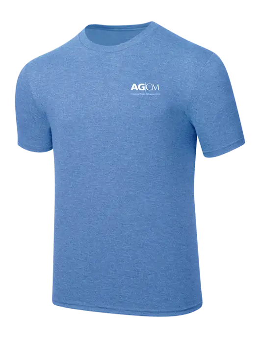 Simply Soft Carolina Blue Frost 4.5oz  Poly/Combed Ring Spun Cotton T-Shirt w/AG|CM Logo