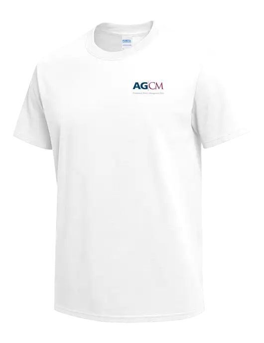 White Heavyweight 6.1 oz T-Shirt w/AG|CM Logo