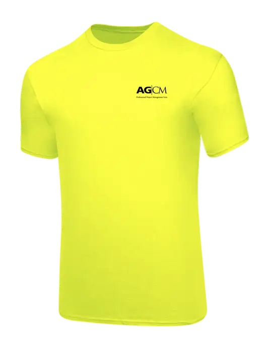Core Blend Safety Yellow T-Shirt w/AG|CM Logo