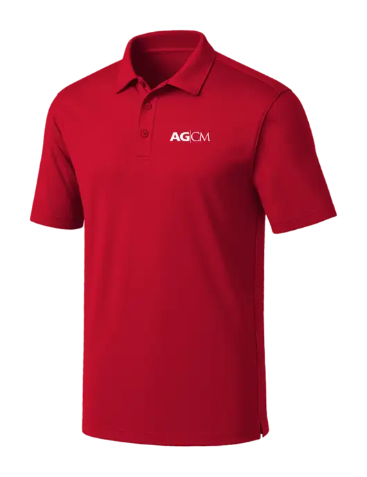 Red Silk Touch Performance Polo w/AG|CM Logo