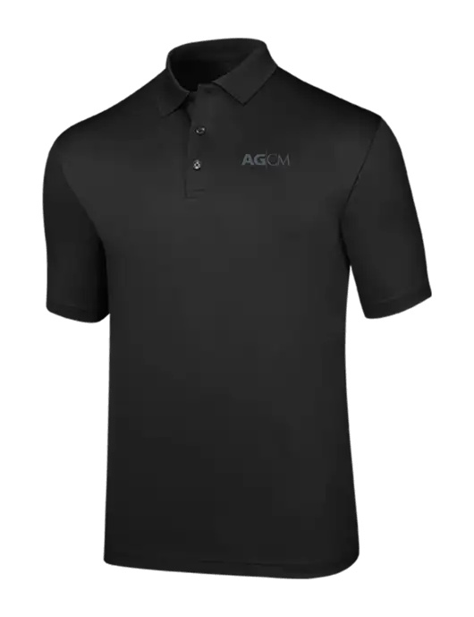 Callaway Opti-Dri Black Chev Polo w/AG|CM Logo