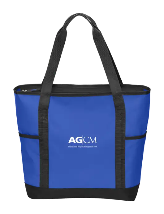 On the Go Royal/Black Tote w/AG|CM Logo
