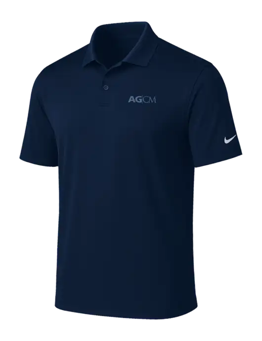 NIKE Navy Victory Solid Polo w/AG|CM Logo