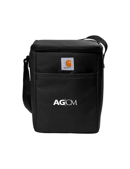 Carhartt Black Vertical 12-Can Cooler w/AG|CM Logo