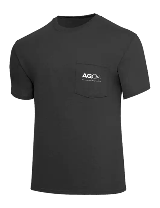 Core Blend Charcoal Grey Pocket T-Shirt w/AG|CM Logo