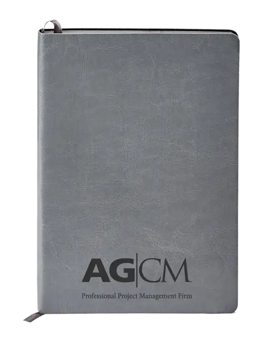 Fabrizio Grey Soft Cover 5.75 x 8.125 Journal w/AG|CM Logo