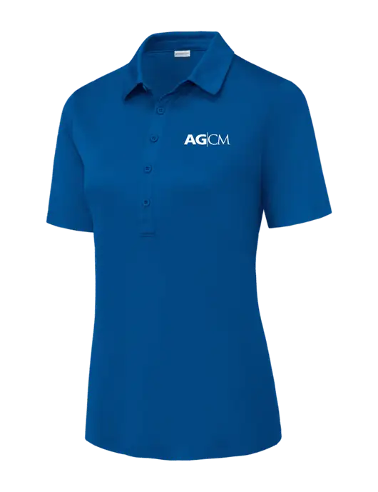 True Royal Womens Posi-UV Pro Polo w/AG|CM Logo
