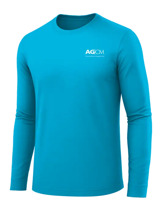 Long Sleeve Sapphire PosiCharge Competitor Tee w/AG|CM Logo