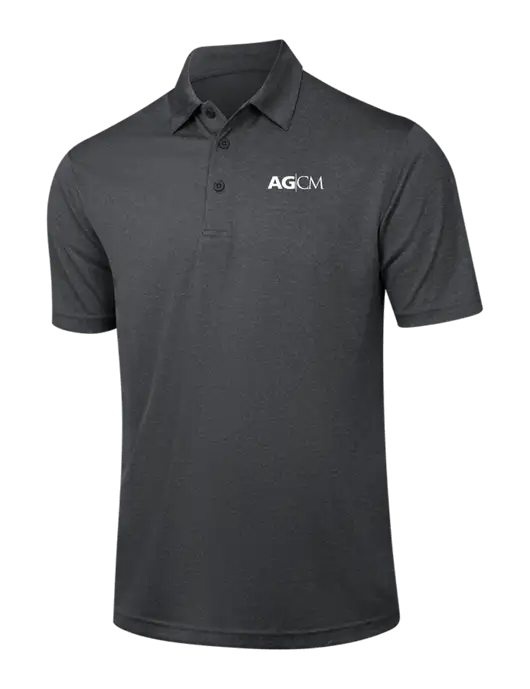 Dark Grey Heather Contender Polo w/AG|CM Logo