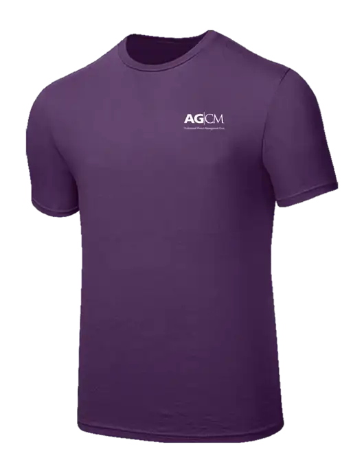 Seriously Soft Eggplant Purple T-Shirt w/AG|CM Logo