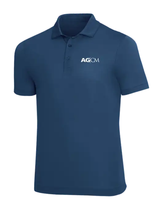 Mercer+Mettle Very Dark Sapphire Blue Stretch Jersey Polo w/AG|CM Logo