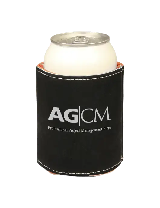 Black Leatherette Beverage Holder w/AG|CM Logo