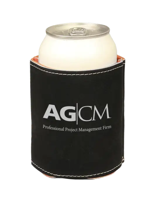 Black Leatherette Beverage Holder w/AG|CM Logo