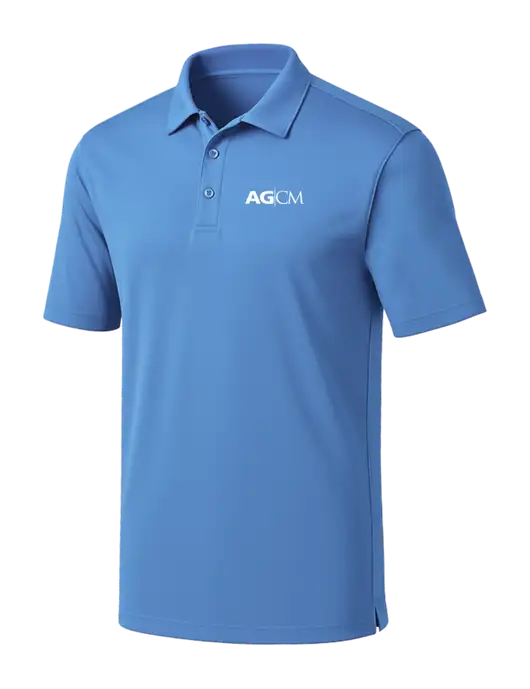 Carolina Blue Silk Touch Performance Polo w/AG|CM Logo