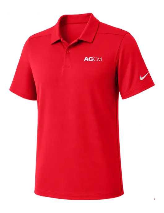 Nike Red Dry Essential Solid Polo w/AG|CM Logo