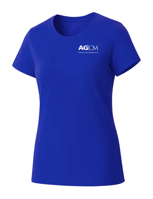 Womens Seriously Soft Royal T-Shirt w/AG|CM Logo
