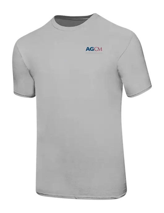 Ring Spun Silver 4.5 oz T-Shirt w/AG|CM Logo