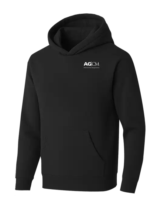 BELLA+CANVAS Black Sponge Fleece Pullover Hoodie w/AG|CM Logo