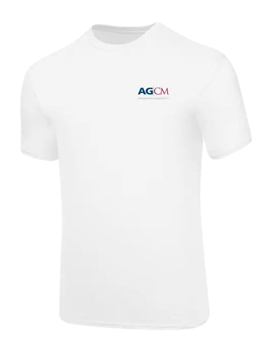 Core Blend White T-Shirt w/AG|CM Logo