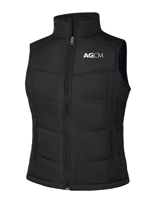 Womens Black/Black Vest w/AG|CM Logo