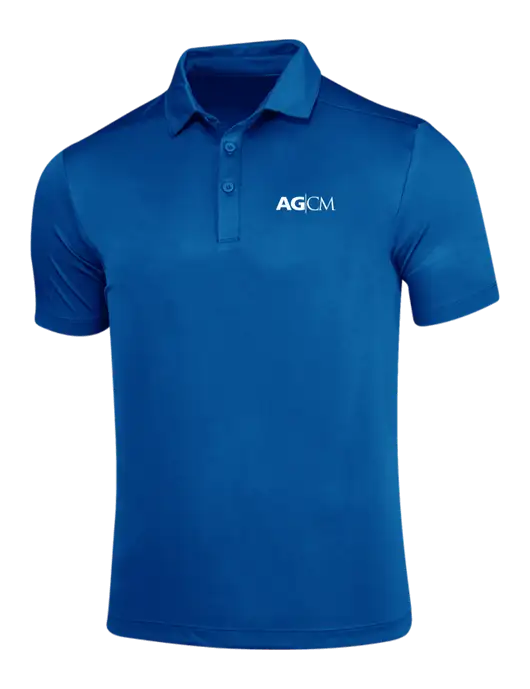 True Royal Posi-UV Pro Polo w/AG|CM Logo