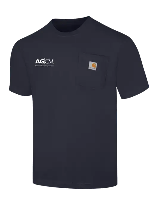 Carhartt Workwear Dark Navy Pocket Short Sleeve T-Shirt w/AG|CM Logo