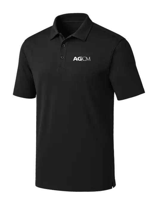 Black Silk Touch Performance Polo w/AG|CM Logo