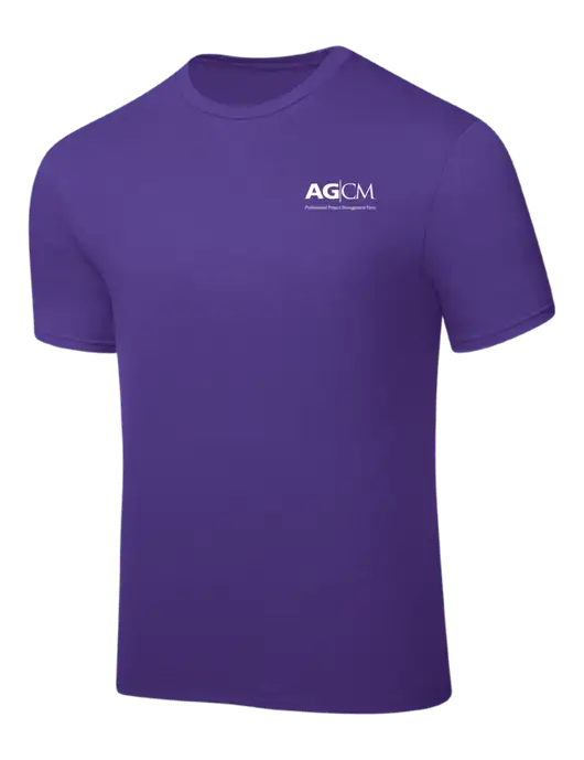 Purple PosiCharge Competitor Tee w/AG|CM Logo