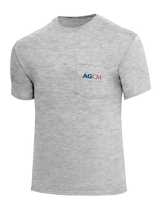 Core Blend Light Grey Heather Pocket T-Shirt w/AG|CM Logo