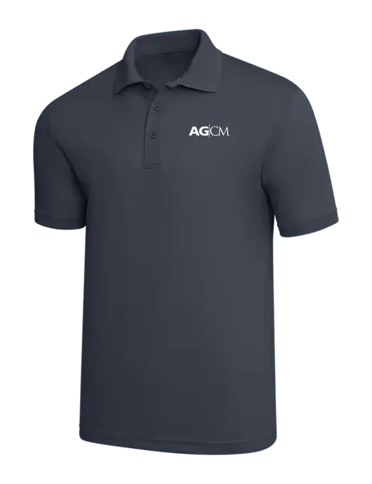 Dark Grey PosiCharge RacerMesh Polo w/AG|CM Logo
