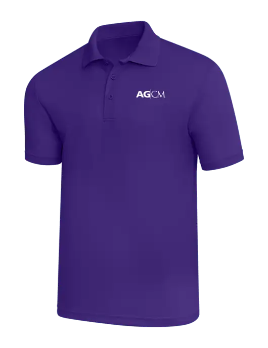 Purple PosiCharge RacerMesh Polo w/AG|CM Logo